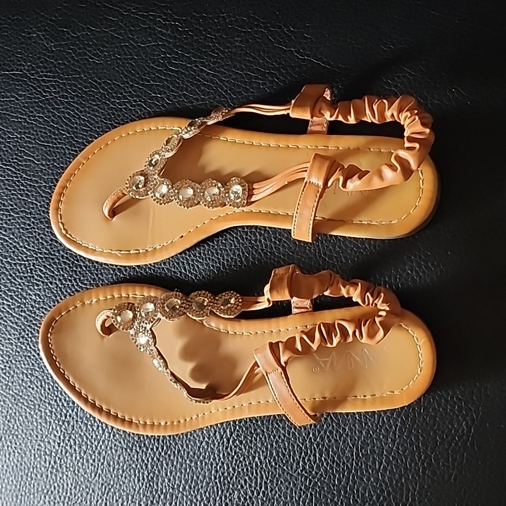 Anna rhinestone sandals, 8.5